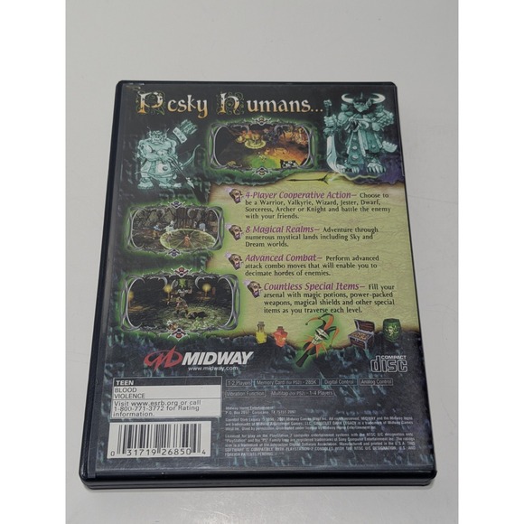 Gauntlet Dark Legacy Playstation2 (PS2) Original Box & Manual - Picture 3 of 4